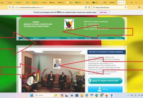 Ministry of Mines Cameroon Scam