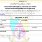 Cemac permit downloaded application form