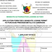 Gold mandatory downloaded application form